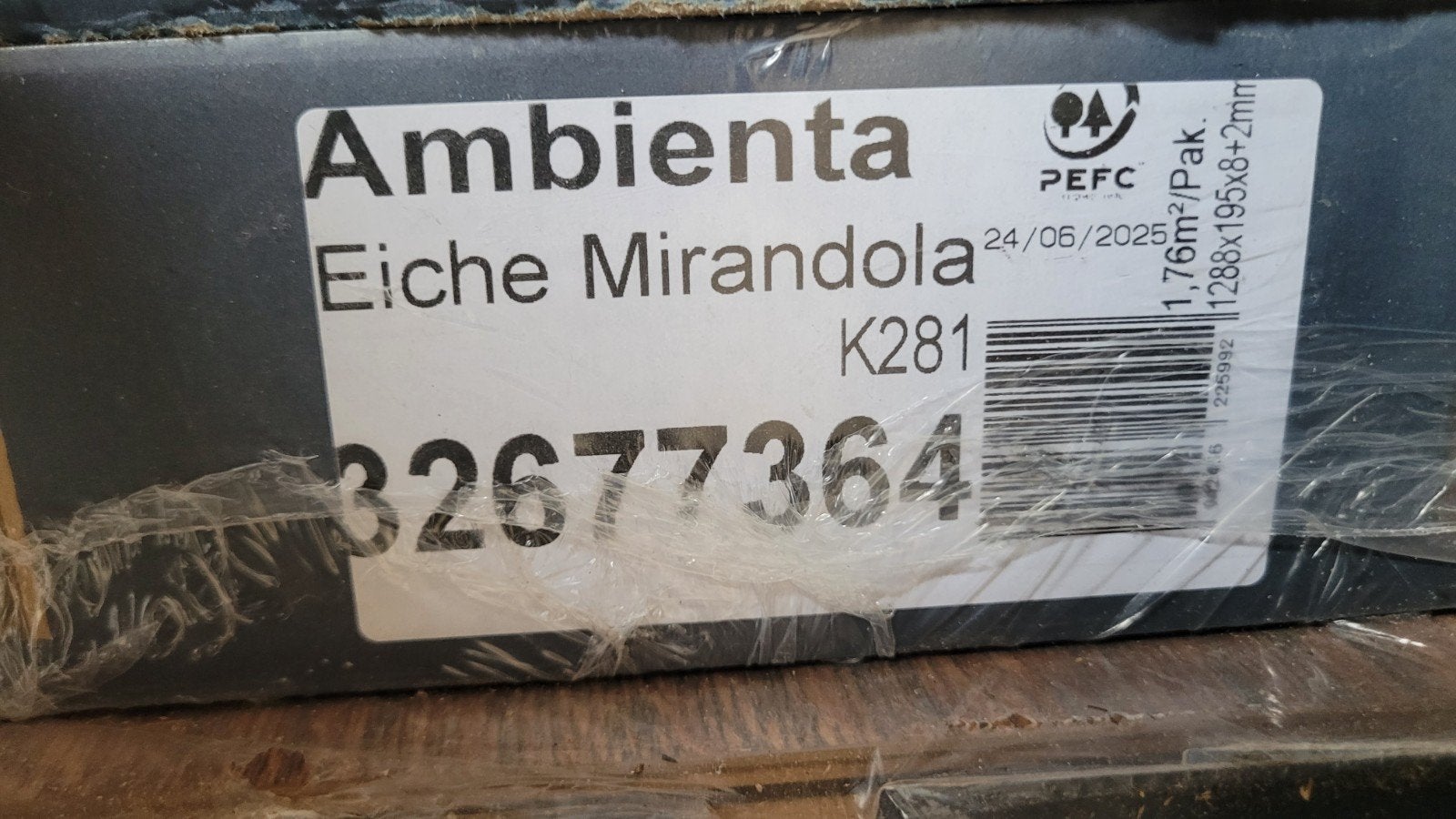 Logoclic Ambienta Eiken Mirandola Laminaat (10.56 m²), Ophalen, Nieuw, 10 m² of meer, 10 tot 30 cm