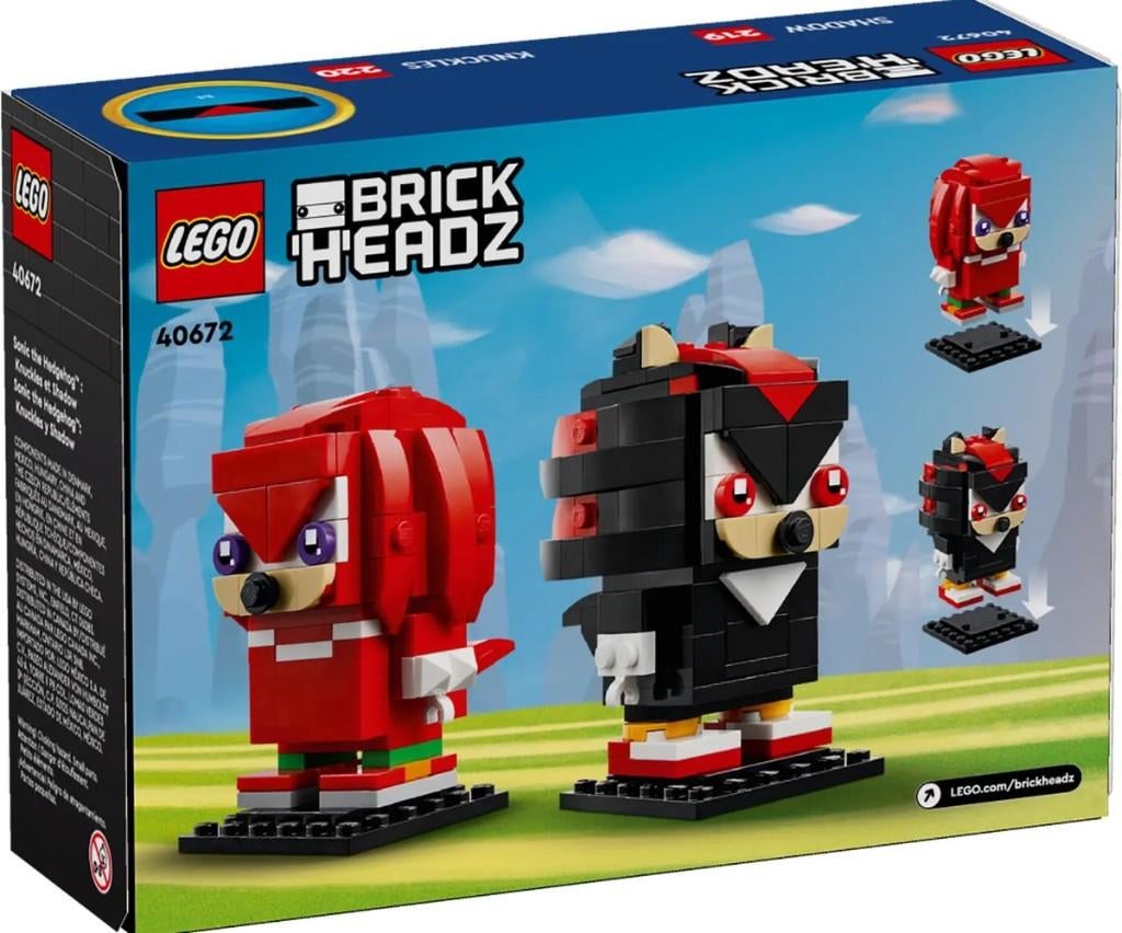 LEGO - 40672 - NIEUW - BrickHeadz - Sonic the Hedgehog: Knuc, LEGO A/S, Nieuw, Ophalen of Verzenden, LEGO A/S