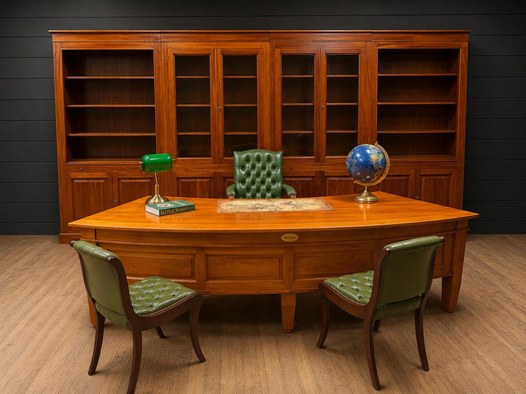 Directiebureau massief hardhout