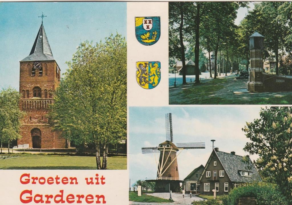 GARDEREN Kerk Pomp Molen Groeten, Verzenden, 1980 tot heden, Gelopen, Gelderland