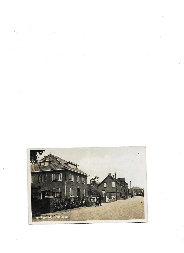 fotokaart Vierlingsbeek, Grote straat, Ophalen of Verzenden, Voor 1920