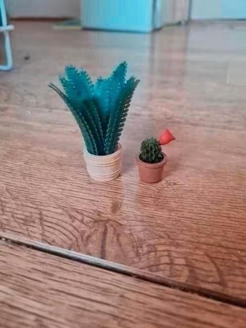 Bodo Hennig Miniaturen: 2 Planten voor Poppenhuis, Ophalen of Verzenden, Gebruikt