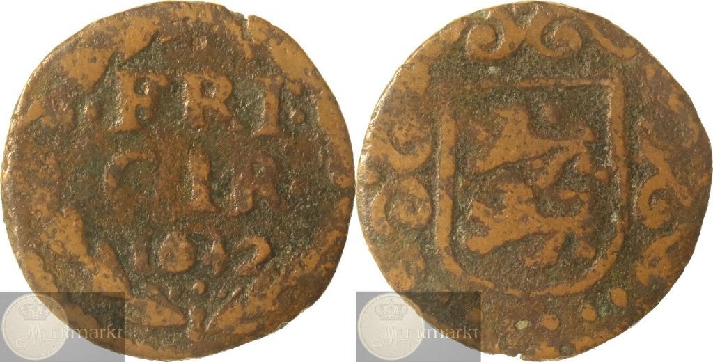 Reckheim - Duit 1642, Postzegels en Munten, Munten | Nederland, Ophalen of Verzenden, Vóór koninkrijk, Overige waardes, Losse munt