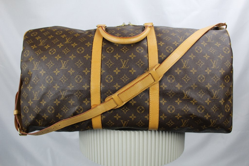 Louis Vuitton Keepall 60 Bandouliere - 1312, 40 tot 60 cm, 30 cm of meer, Bruin, Minder dan 35 cm