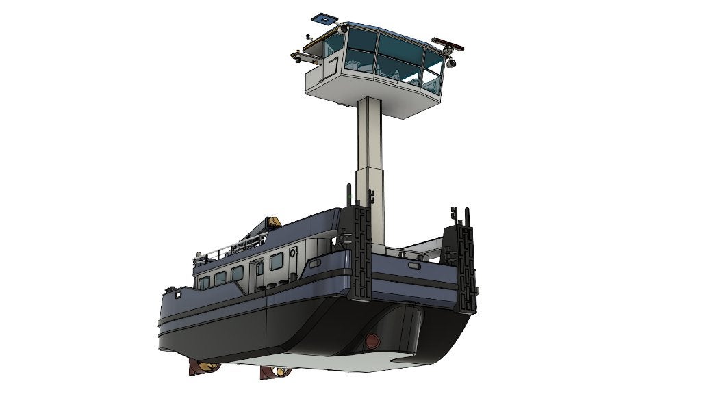Duwboot ATLANTA 1:50 – STL-bestanden voor 3D-printen, Hobby en Vrije tijd, Ophalen of Verzenden, Nieuw, 1:32 tot 1:50, Overige merken