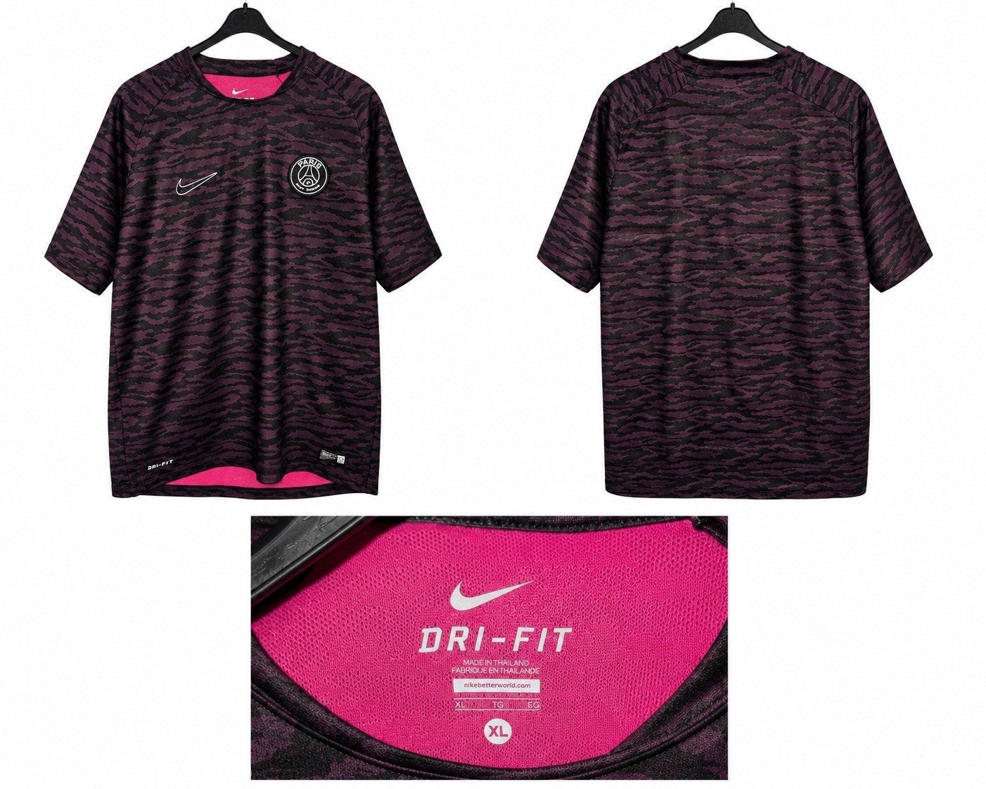 PSG Training/Prematch Shirt 2018 - Maat XL, Paars, Nike, Maat 56/58 (XL), Ophalen of Verzenden
