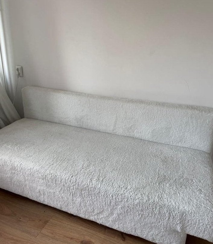 Teddy slaapbank wit met opbergruimte, Ophalen, Wit, Tweepersoons, Zo goed als nieuw