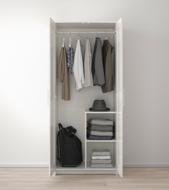 IKEA BRIMNES Kledingkast - Wit, Ophalen, Overige materialen, 50 tot 100 cm, Zo goed als nieuw