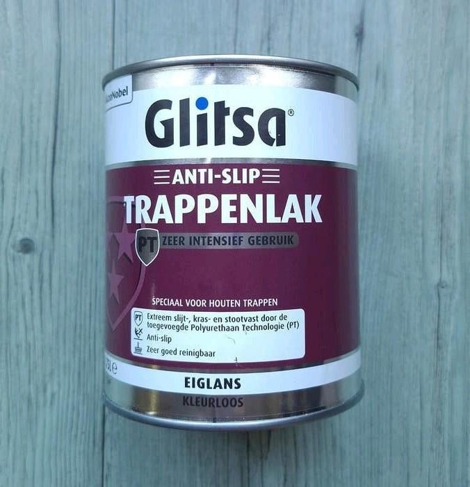 Glitsa Anti-Slip Trappenlak - Ongeopend - Kleurloos 0.75L, Wit, Nieuw, Ophalen of Verzenden, Lak