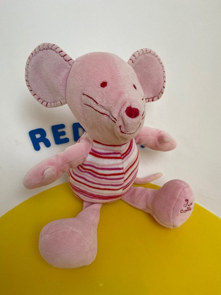 K1559 tiamo muis Mike roze, Kinderen en Baby's, Speelgoed | Knuffels en Pluche, Zo goed als nieuw, Overige typen, Ophalen of Verzenden