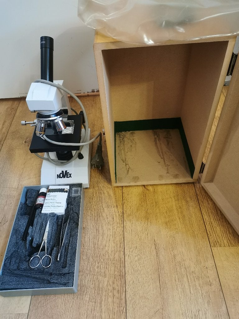 Novex studenten microscoop, Audio, Tv en Foto, Optische apparatuur | Microscopen, Ophalen of Verzenden, Zo goed als nieuw, Minder dan 400x