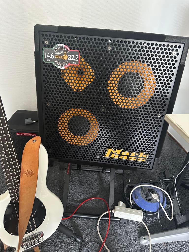 Markbass MB58R 102 XL PURE basgitaar cabinet, Ophalen, Zo goed als nieuw, Basgitaar, 100 watt of meer