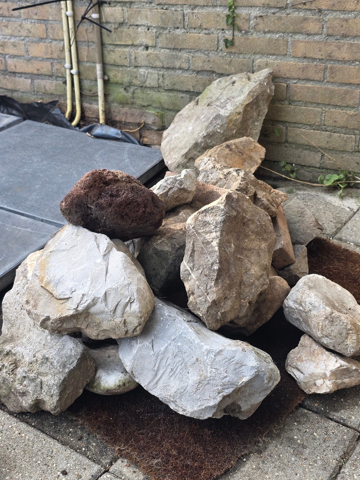Diverse stenen voor tuin of decoratie, Ophalen, Overige materialen, Gebruikt, Kei