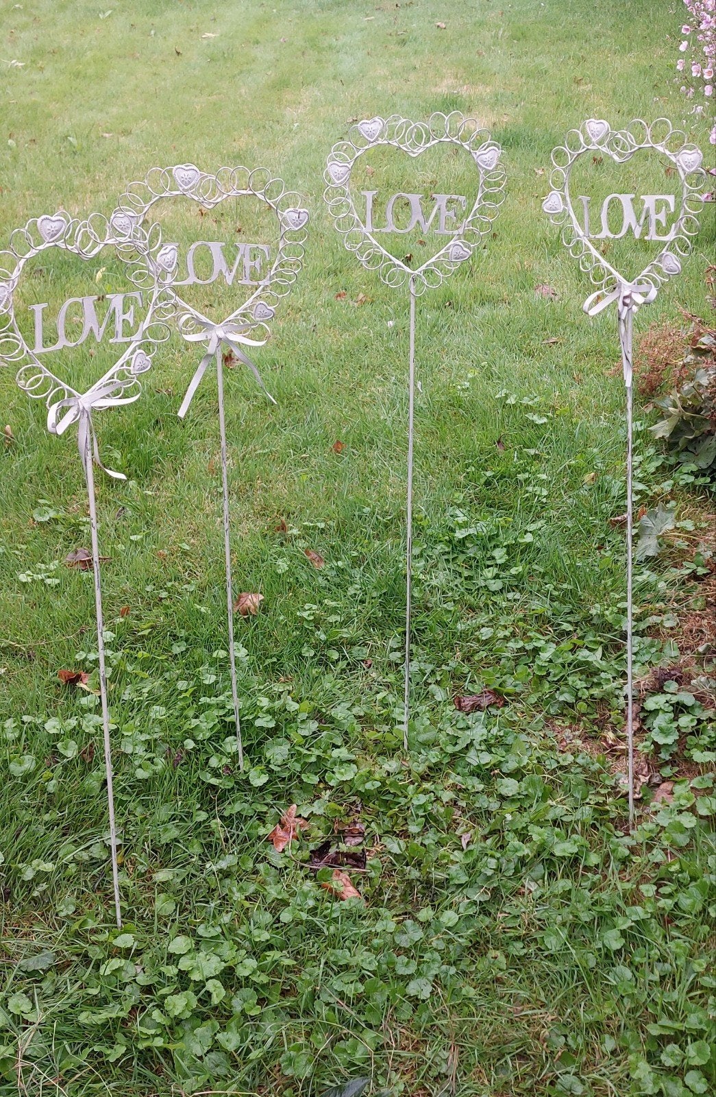 Decoratie bruiloft   4 Tuinstekers, Ophalen, Versiering, Geboorte of Huwelijk