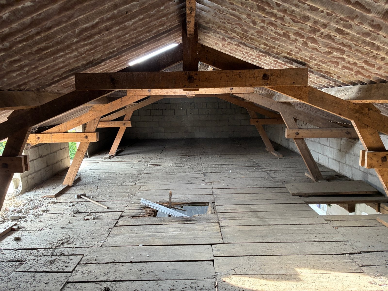 Hout spanten, Gebruikt, Ophalen of Verzenden, Balk, Overige houtsoorten