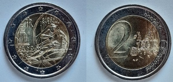 Italië 2 euro 2006 Torino, Postzegels en Munten, Verzenden, Italië, 2 euro