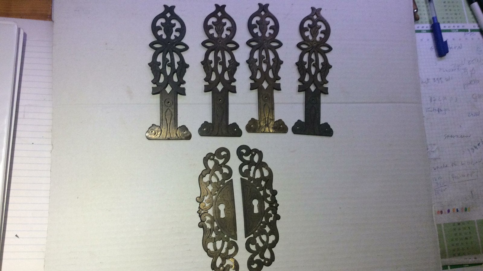 Messing kastbeslag jaren 60, Ophalen of Verzenden, Gebruikt