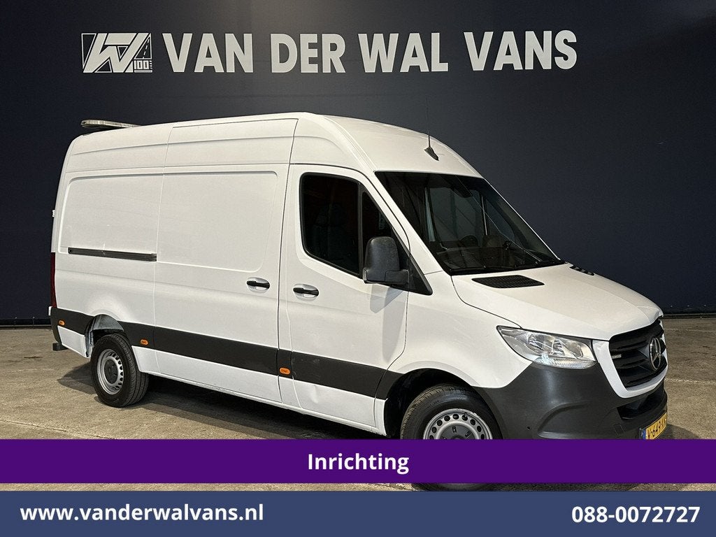 Mercedes-Benz Sprinter 316 CDI 164pk 3500kg Trekhaak L2H2 In, Multifunctioneel stuurwiel, Gebruikt, 4 cilinders, Wit
