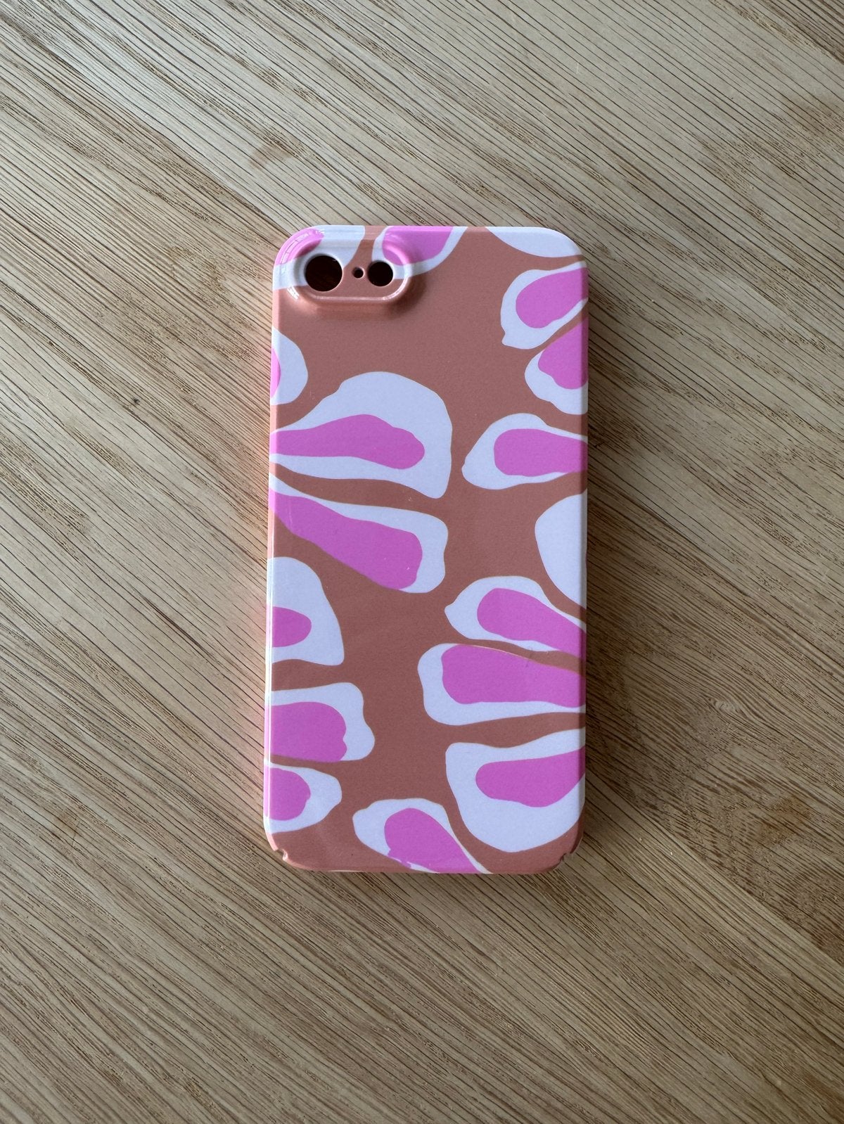 iPhone 7/8/SE (2020/2022) Hoesje - Roze/Wit Bloemenprint, Telecommunicatie, Kunststof, Overige merken, Hoesje of Tasje, Ophalen of Verzenden