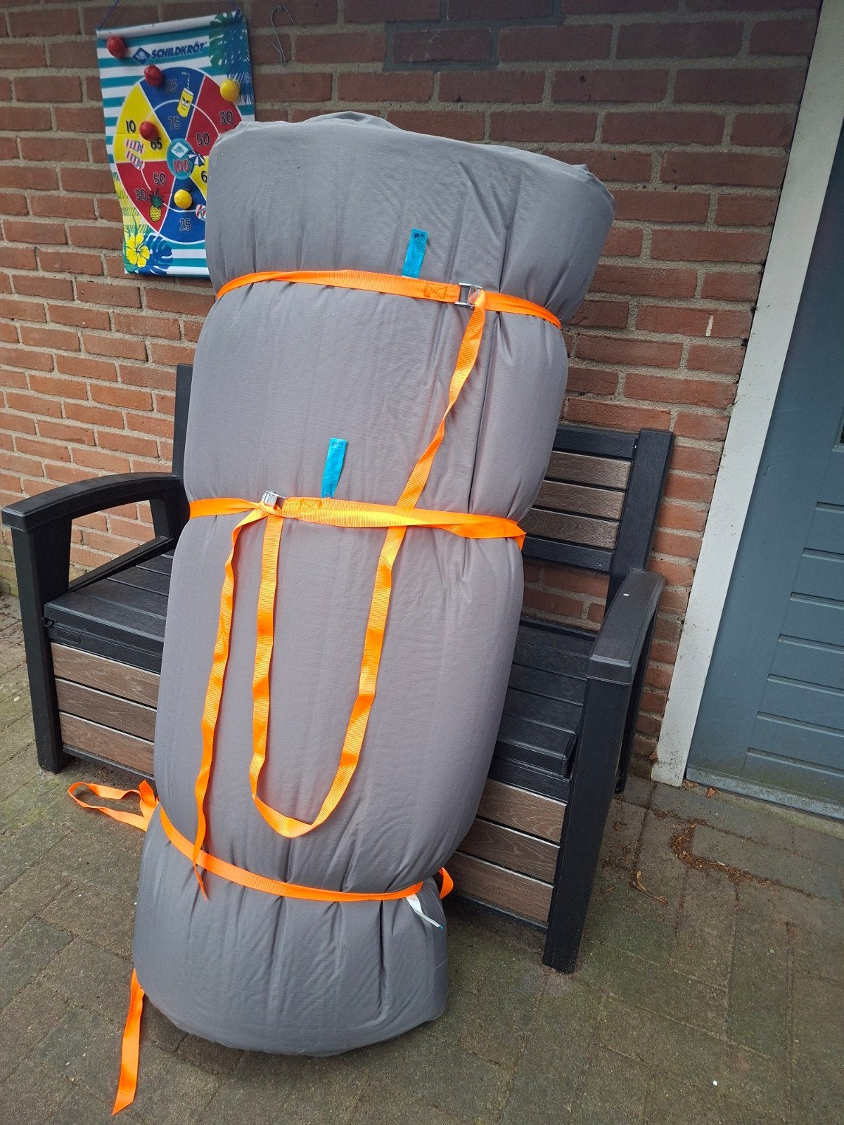 Stevig kampeermatras, Caravans en Kamperen, Ophalen, Gebruikt, 1-persoons