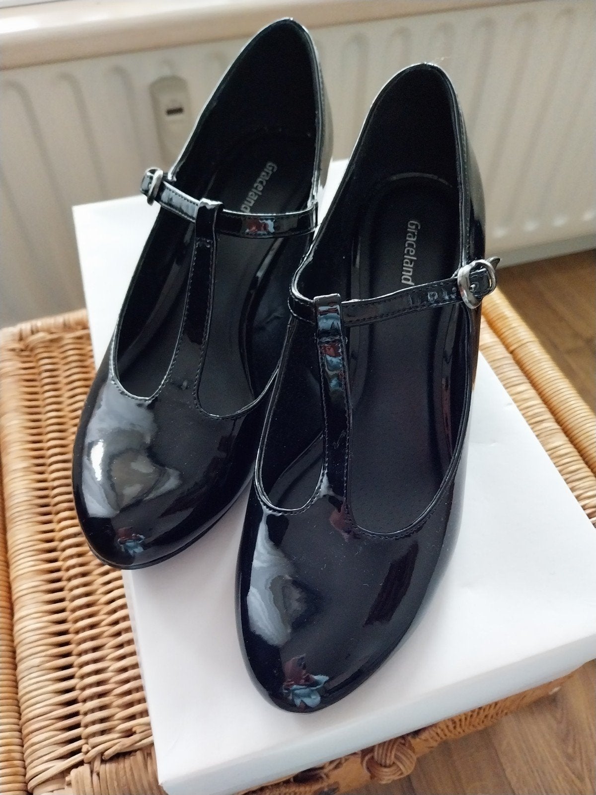 Nieuwe zwarte lakschoenen maat 38, Ophalen of Verzenden, Nieuw, Zwart