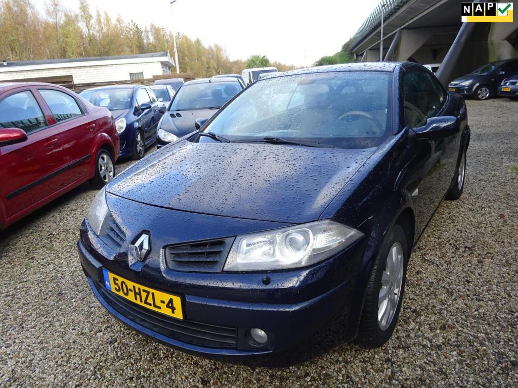 Renault Mégane Coupé-Cabriolet 2.0-16V Tech Line, Airco, P, Voorwielaandrijving, Cabriolet, Blauw, Euro 4