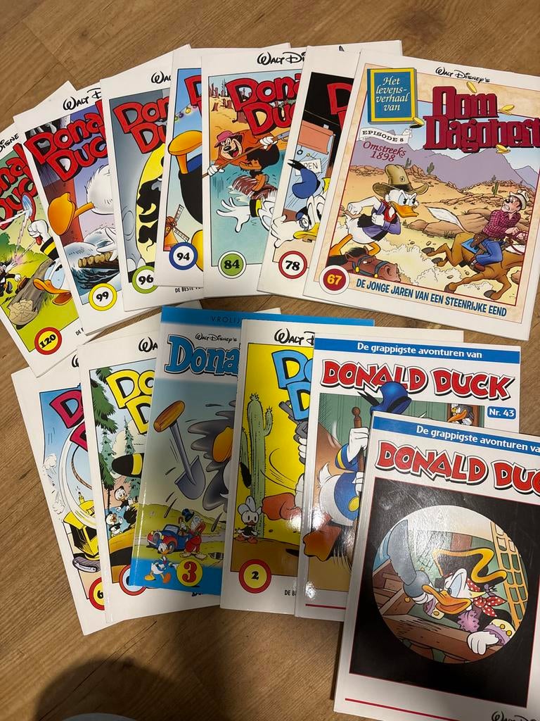 Donald Duck stripboeken collectie - 13 nummers, Meerdere stripboeken, Ophalen of Verzenden, Gelezen