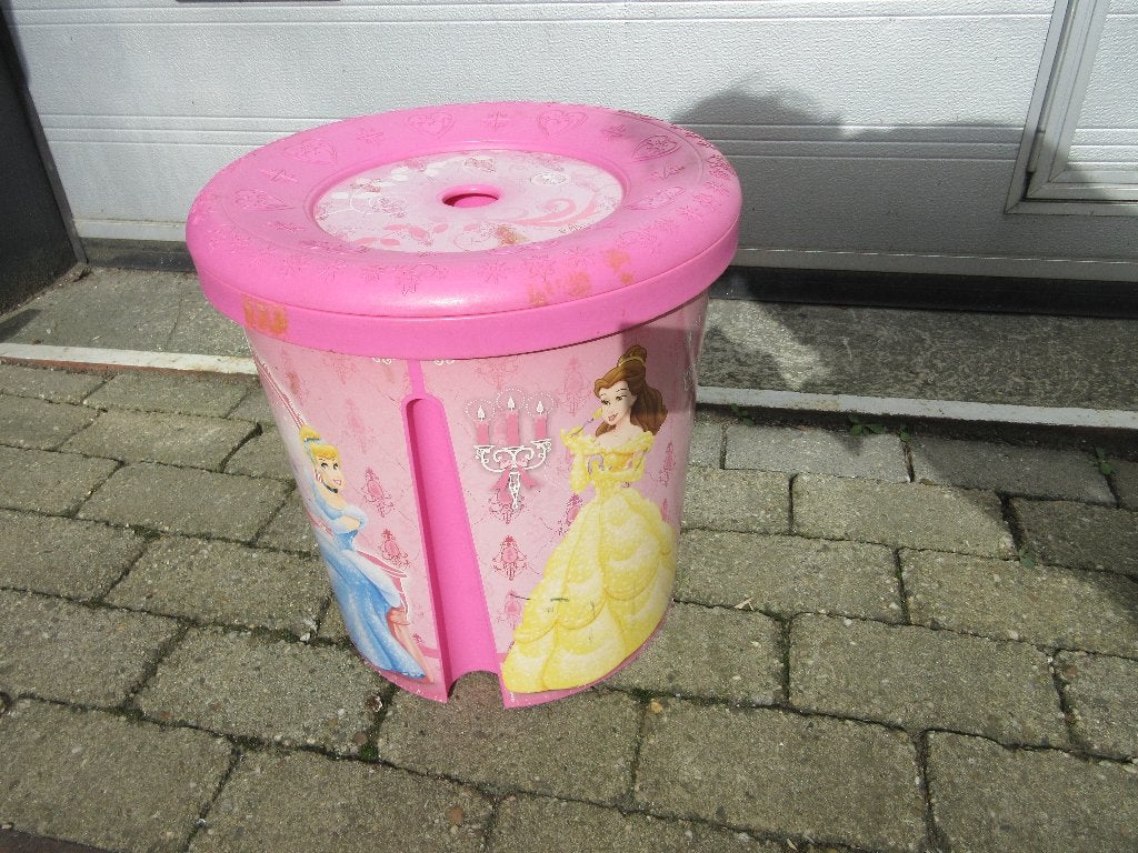 Disney Princess opbergton - prullenbak, Ophalen, Gebruikt