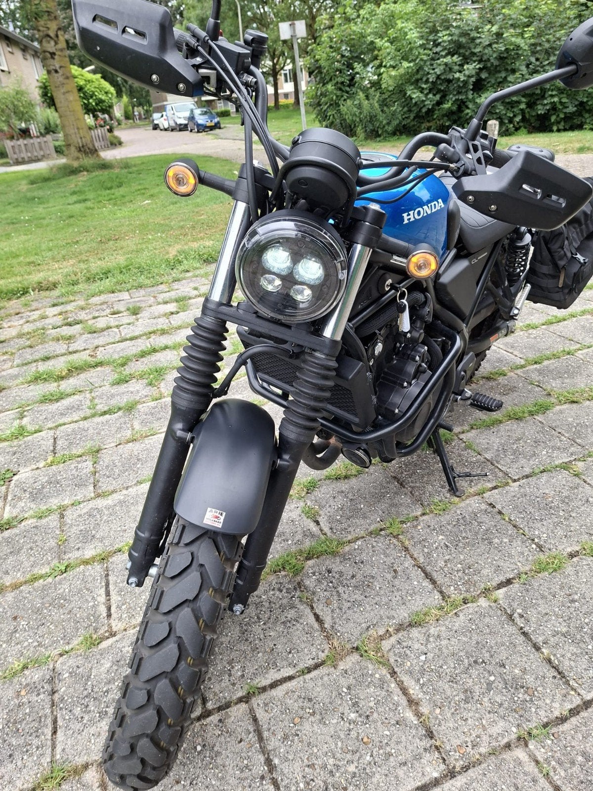 Honda CL500 Scrambler A2 2024 Blauw, 2 cilinders, Occasion, Particulier, Minimaal motorrijbewijs A2