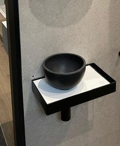 frame voor wc-fontein, merk: INK Jazz XS mat zwart, Nieuw, Minder dan 100 cm, Wasbak of Wastafel, 25 tot 50 cm