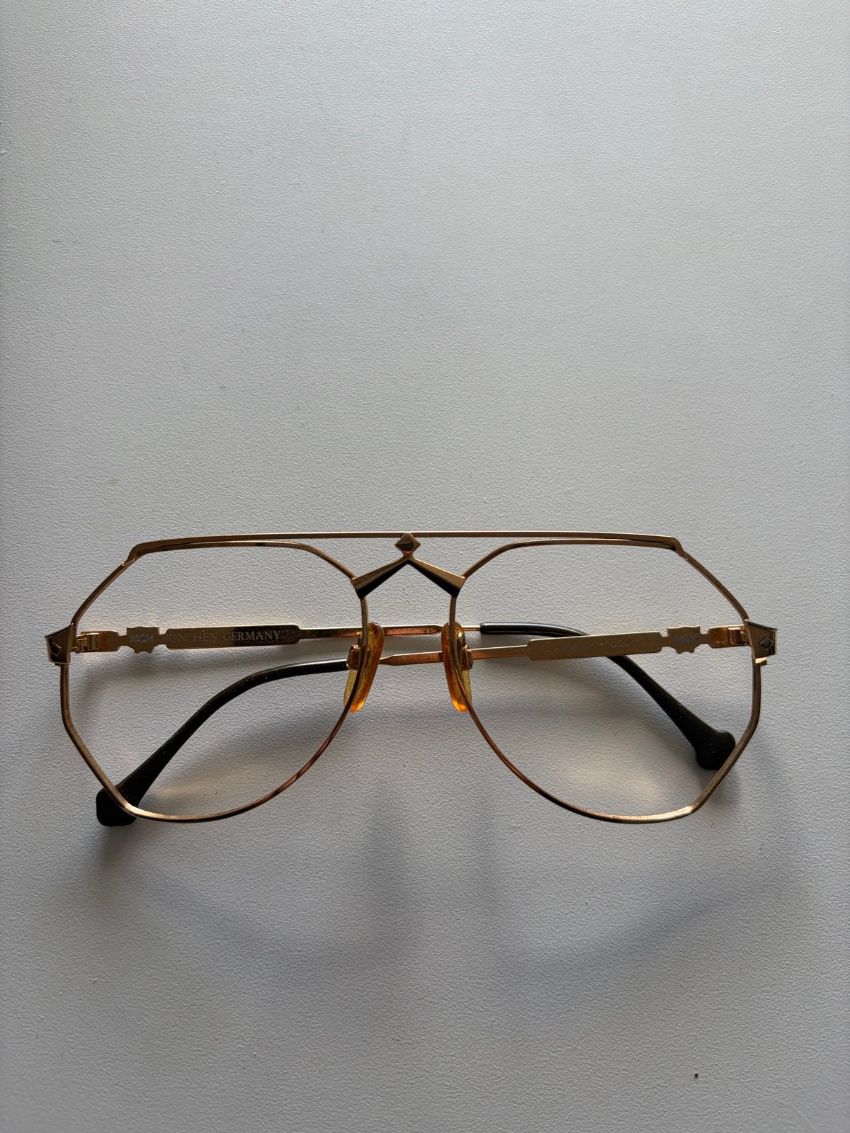 MGM Monteur brilmontuur - Vintage goudkleurig, Overige merken, Gebruikt, Geel, Ophalen of Verzenden
