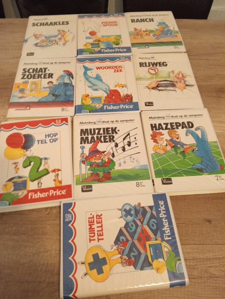 vintage Malmberg / Fisher-Price Commodore 64 (C64)  spellen, Ophalen of Verzenden