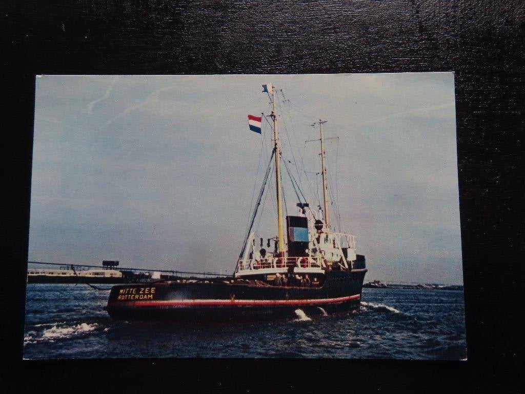 ansichtkaart sleepboot "Witte zee" Smit & co, Ophalen of Verzenden, Gebruikt, Motorboot, Kaart, Foto of Prent