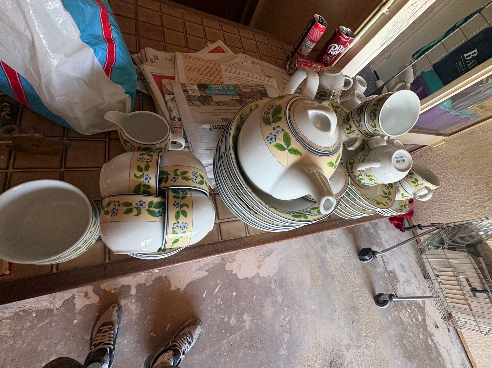 Servies, Antiek en Kunst, Antiek | Servies compleet, Ophalen of Verzenden