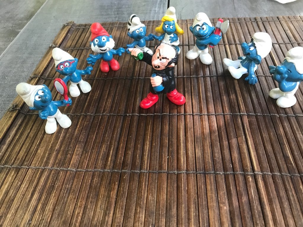Smurfen, Ophalen of Verzenden, Gebruikt, Verschillende Smurfen, Poppetje, Figuurtje of Knuffel