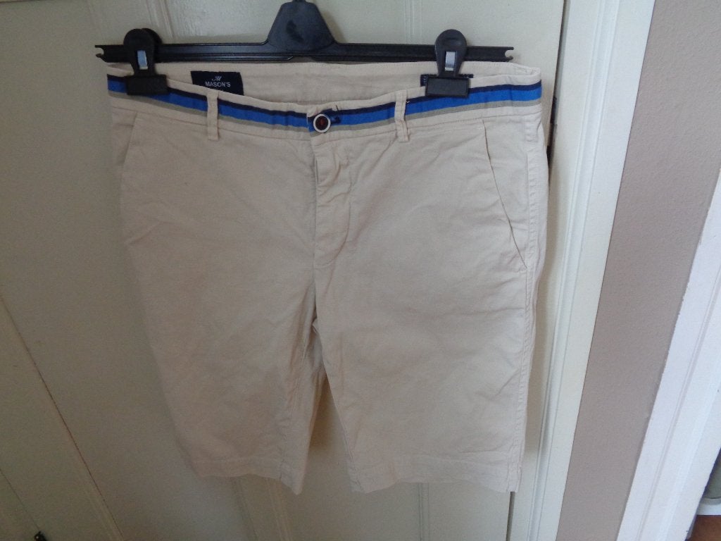 MASON'S bermuda: mt 48, Maat 48/50 (M), Beige, Mason's, Ophalen of Verzenden