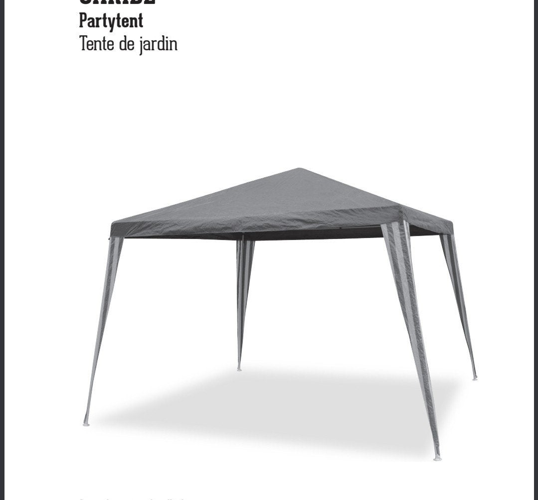 partytent zwart 2,75m x 2,75m (1x gebruikt), Ophalen, Partytent, Minder dan 4 meter, Minder dan 5 meter