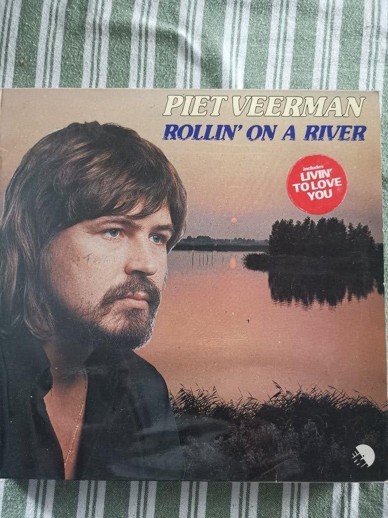Piet Veerman - Rollin' On A River & Back To You LP's, LP, Gebruikt, Pop, Originele persing