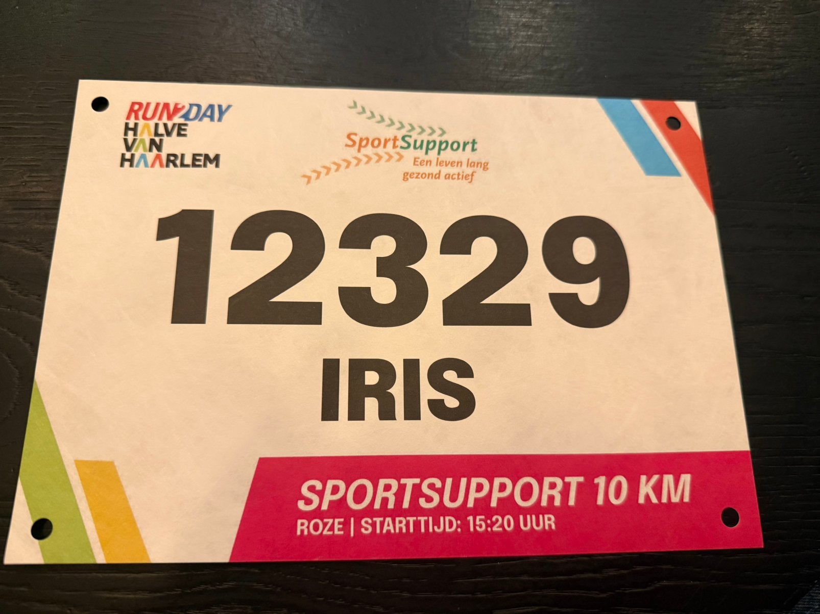 Startbewijs 10km Halve van Haarlem + locker, Eén persoon