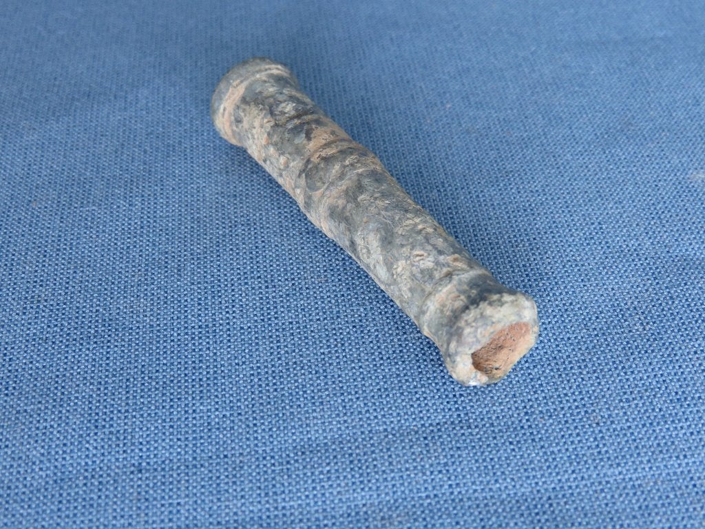 Speelgoed kanon in tin - 18e - 19e eeuw - bodemvondst, Antiek en Kunst, Antiek | Speelgoed, Ophalen of Verzenden