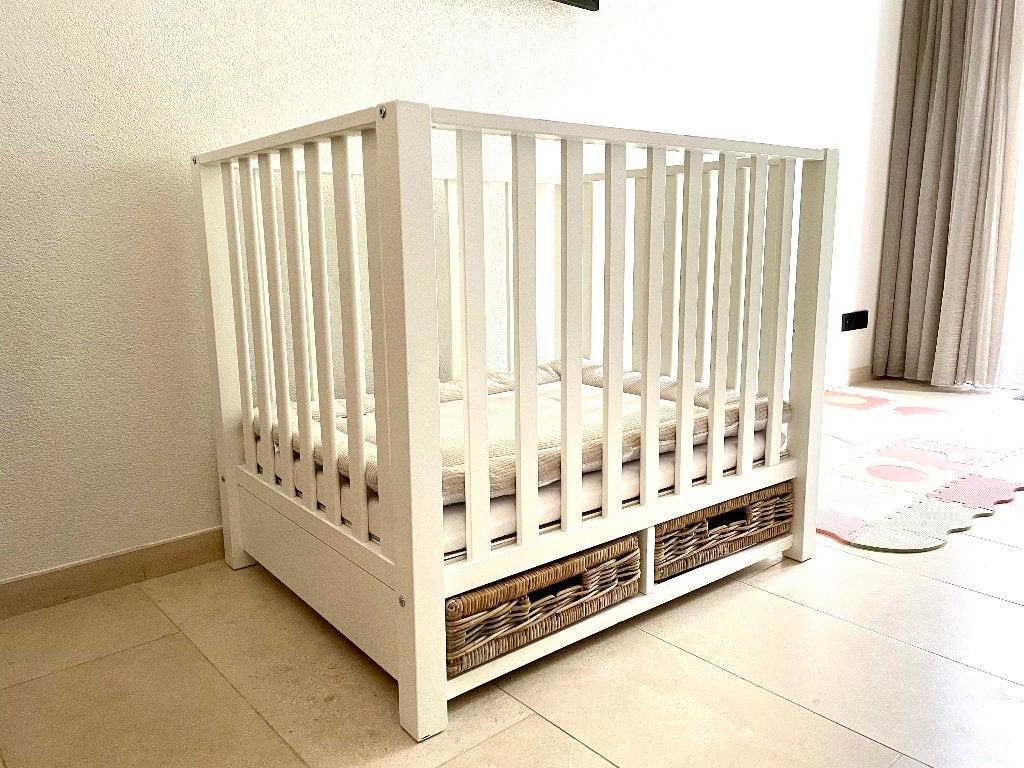 Babybox 79cm*105cm, Ophalen, Gebruikt, Rechthoekig, In hoogte verstelbaar