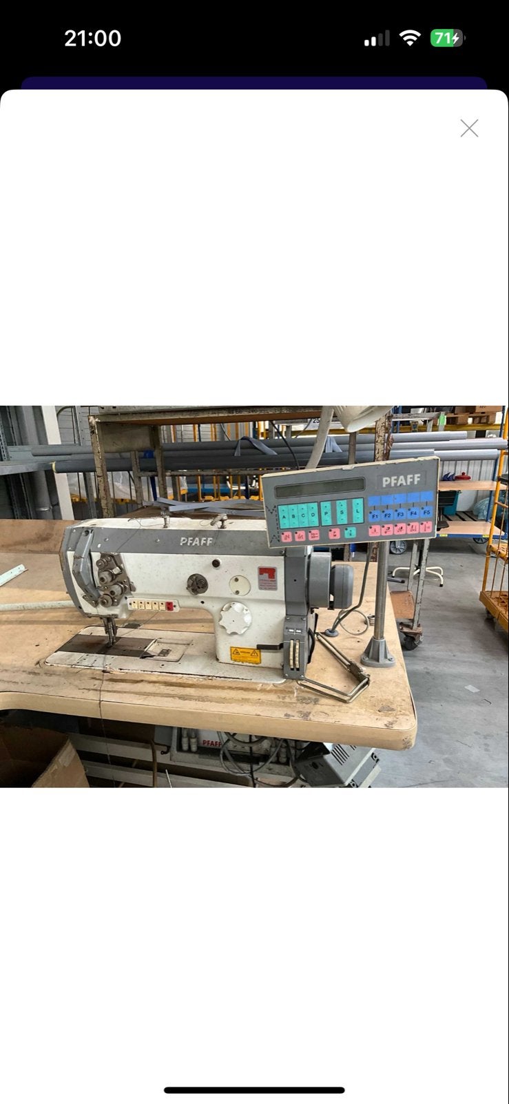 Pfaff 1425 Industriële Naaimachine - Compleet, Ophalen, Naaimachine, Industrieel, Gebruikt