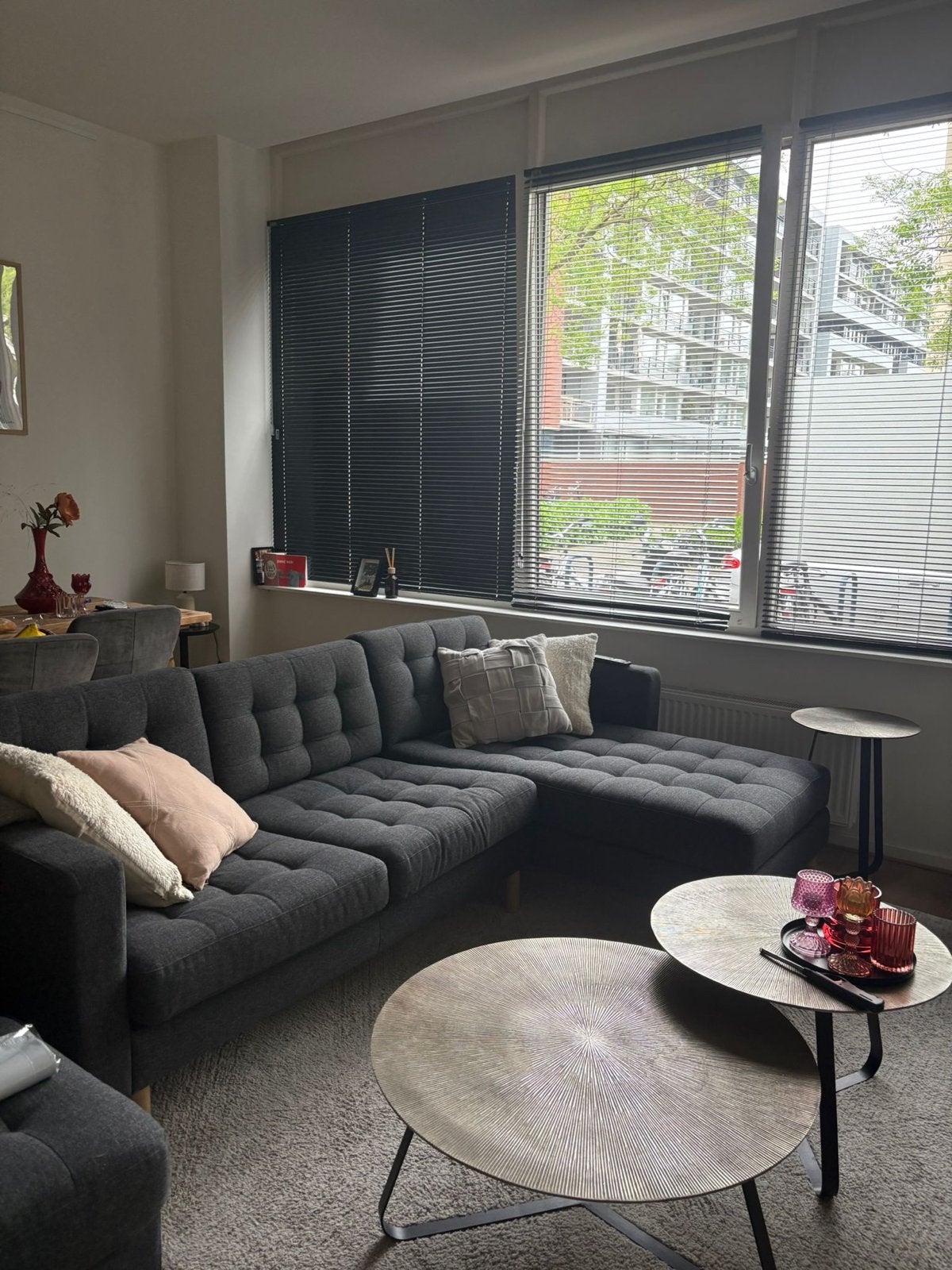 Ikea Landskrona 3-zitsbank met chaise longue, Huis en Inrichting, Ophalen, Hoekbank, Driepersoons, Zo goed als nieuw