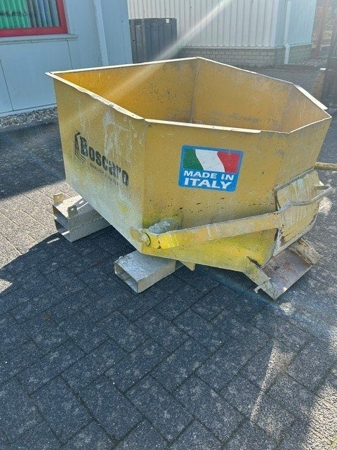 Boscaro betonkubel met basis voor heftruck of verreiker, Ophalen, Gebruikt