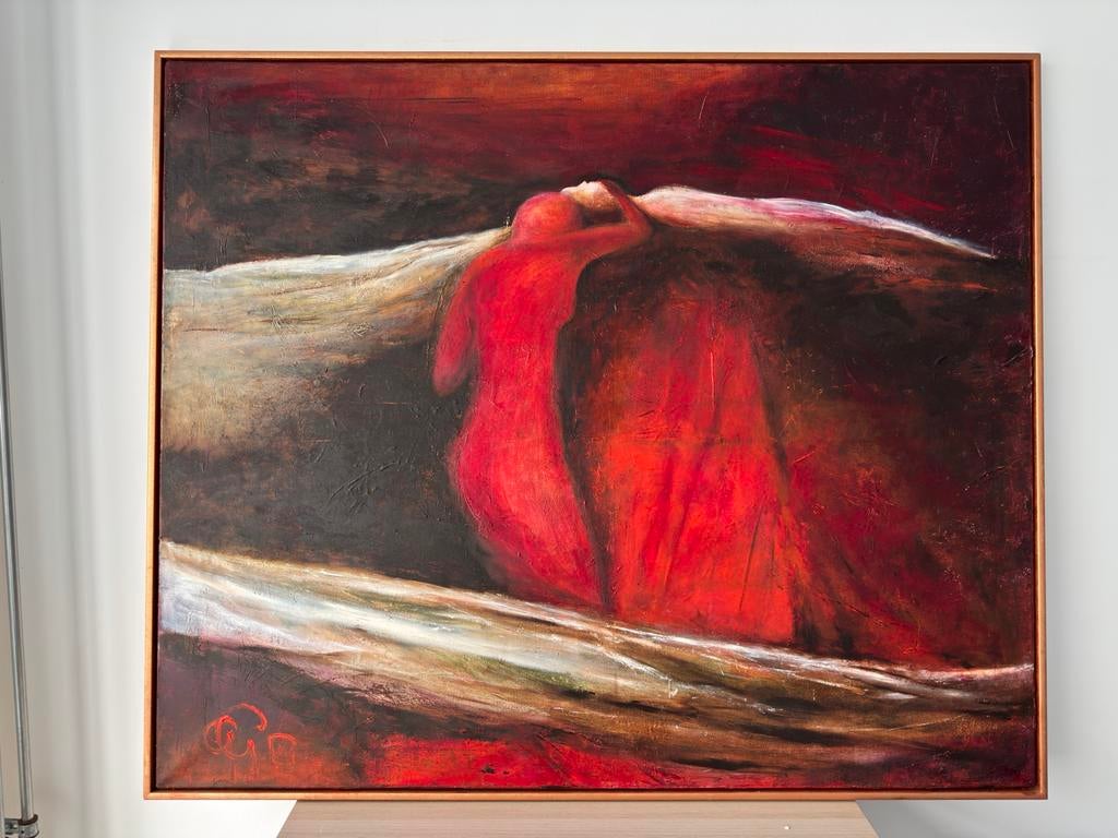 Groot olieverfschilderij 'Piëta' - 100x120cm, Ophalen