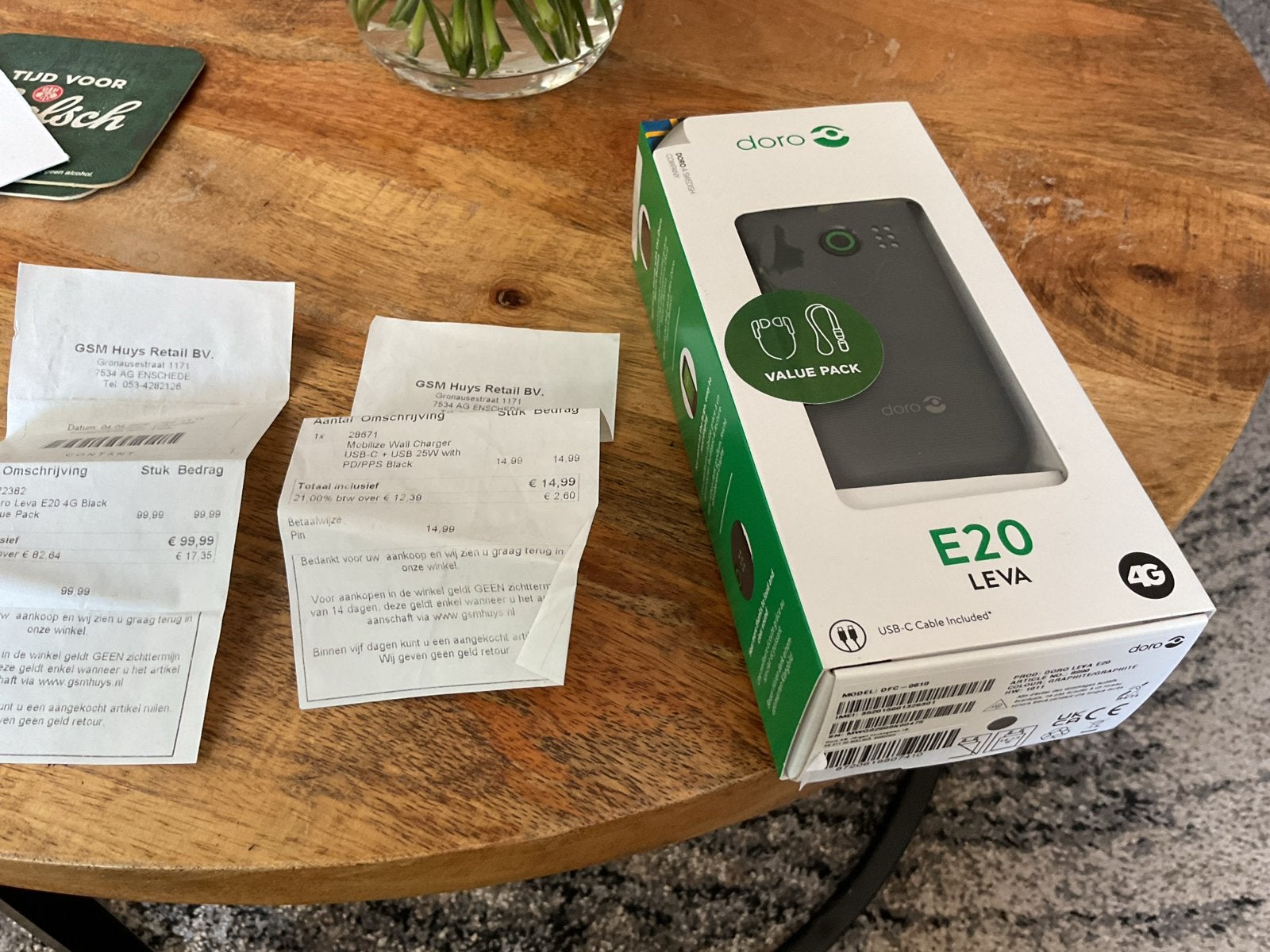 Doro E20 LEVA Senioren Telefoon - Nieuw in doos, Telecommunicatie, Geen camera, Nieuw, Inklapmodel, Ophalen of Verzenden