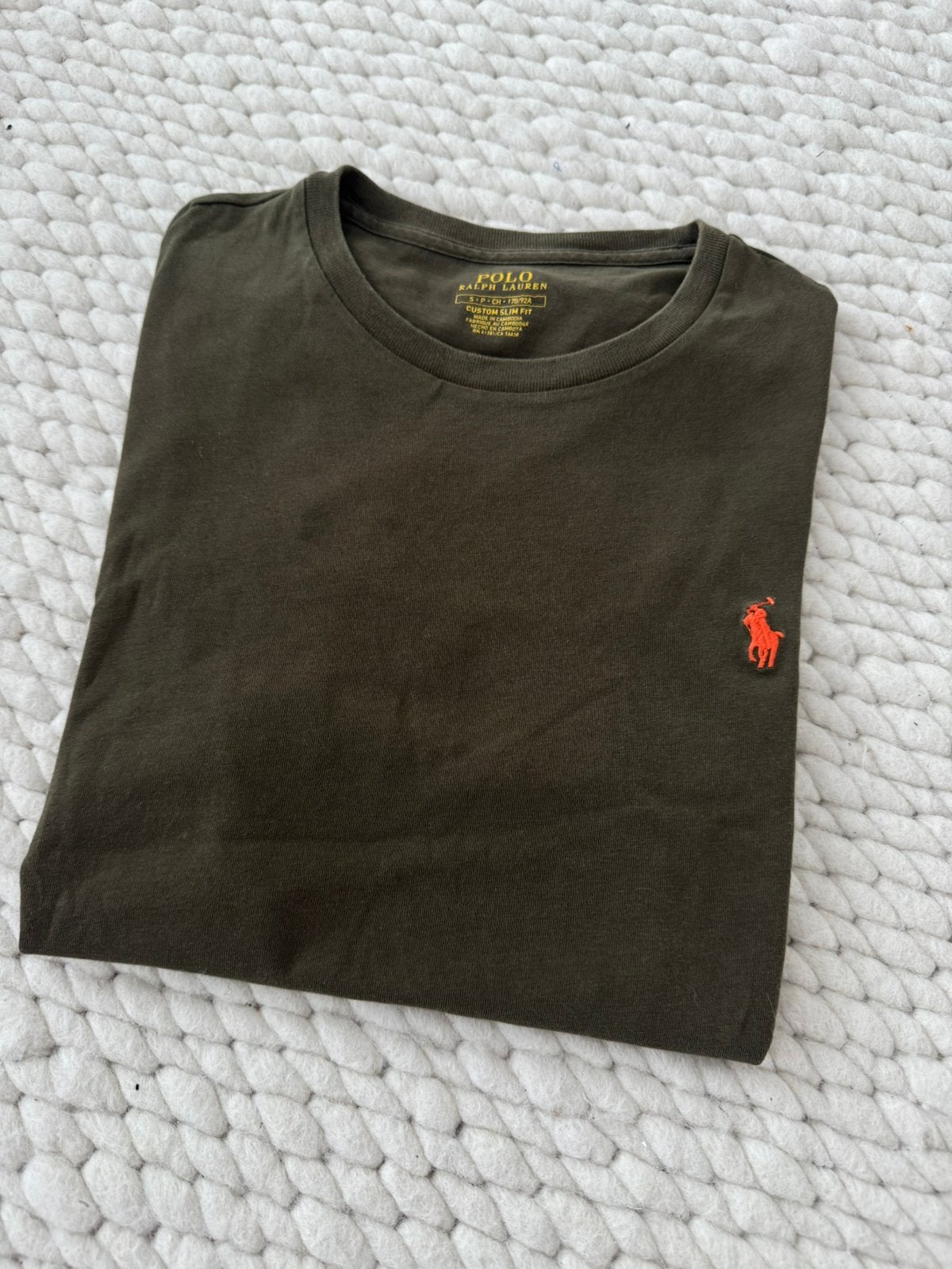 Polo Ralph Lauren T-shirt – Donkergroen – Maat S, Ophalen of Verzenden, Zo goed als nieuw, Maat 46 (S) of kleiner, Groen