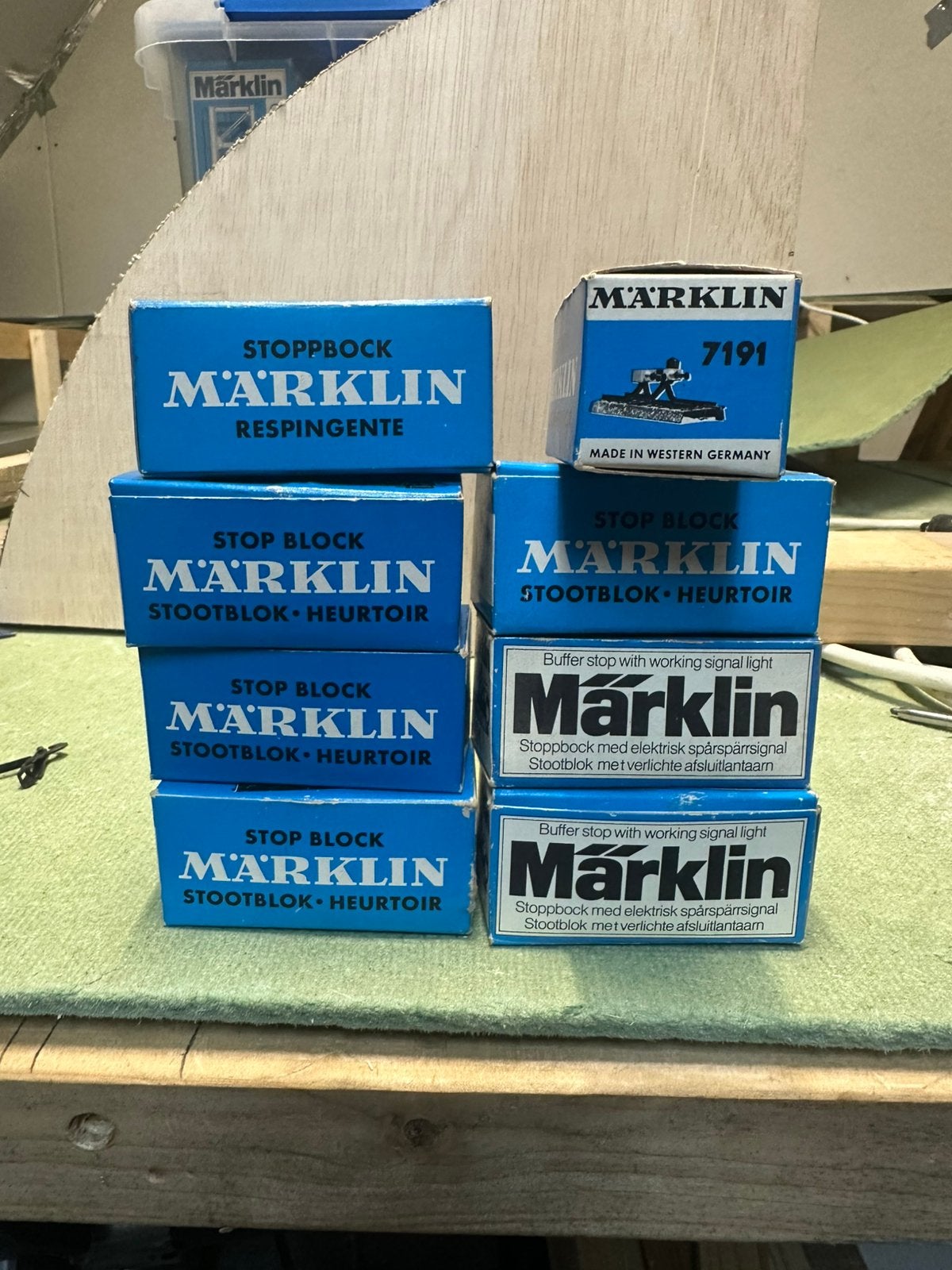Stootblokken marklin m-rails, Wisselstroom, Gebruikt, Rails, Ophalen of Verzenden