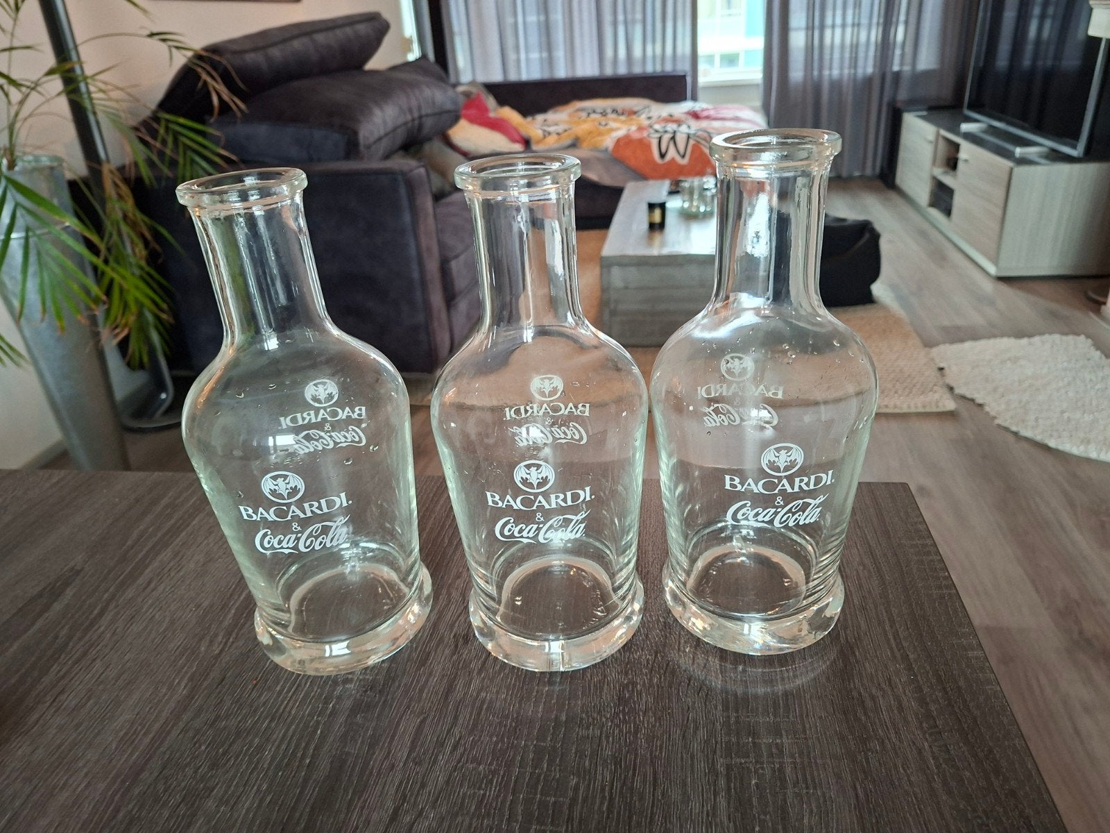 Bacardi Coca-Cola Glazen Flessen - Set van 3, Ophalen