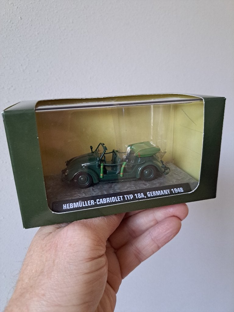 Volkswagen Kever Hebmüller 18A 1:43 Atlas, Ophalen of Verzenden, Nieuw, Auto, Overige merken